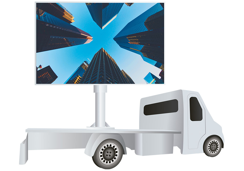 Camion LED - Campagnes d'affichage sur écran LED mobile - LedConnect