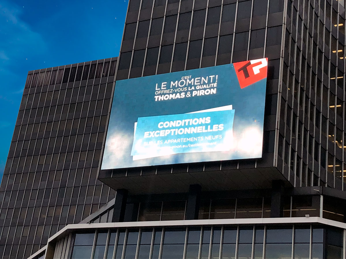 Votre écran LED sur façade, écran géant publicitaire - LedConnect